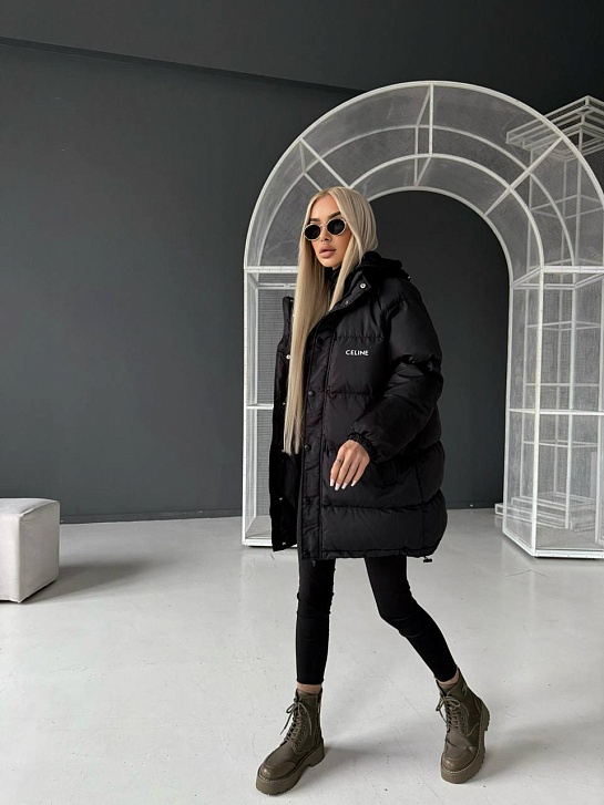Женская чёрная куртка Celine