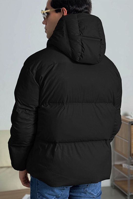 Мужской пуховик Prada Linea Rossa - Black