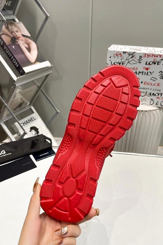 Комбинированные кроссовки Dolce & Gabbana Space - Red / Beige