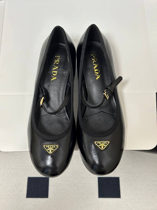 Женские кожаные туфли Prada premium