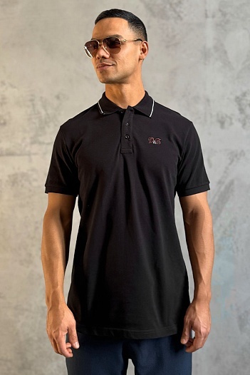 Классическое чёрное поло Dolce&Gabbana   