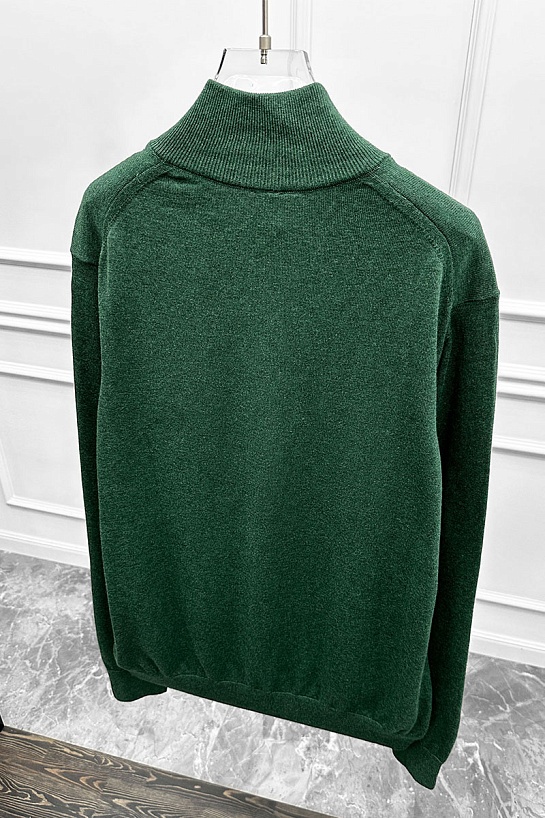 Мужской джемпер Hugo Boss quarter zip - Green