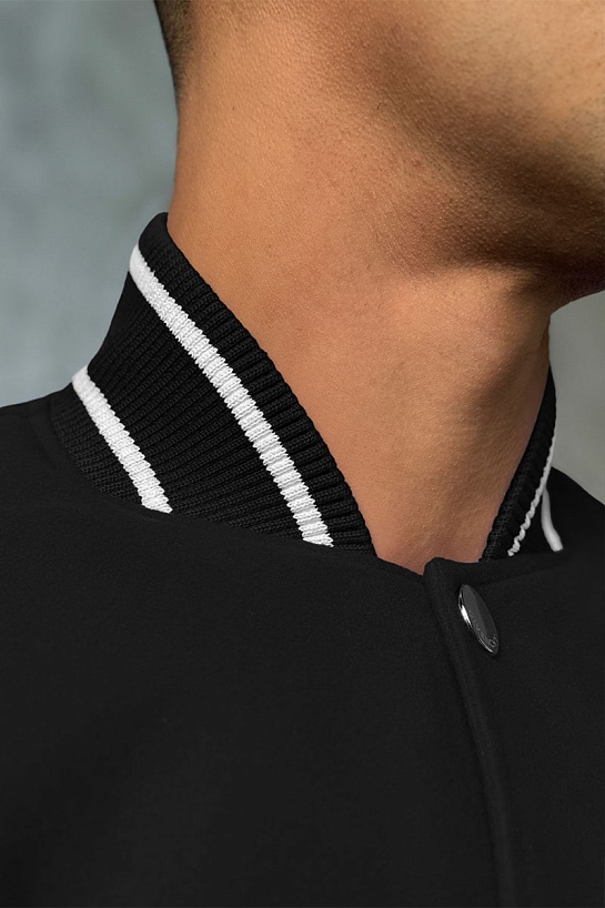 Мужской бомбер Givenchy Varsity logo-embroidered - Black / White