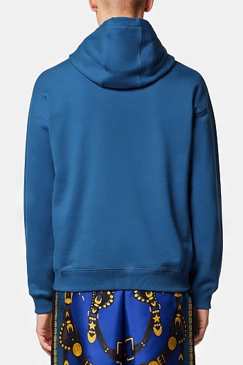 Мужское синее худи Versace Medusa   