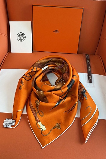 Платок Hermes Grand Galop premium 88x88 см   