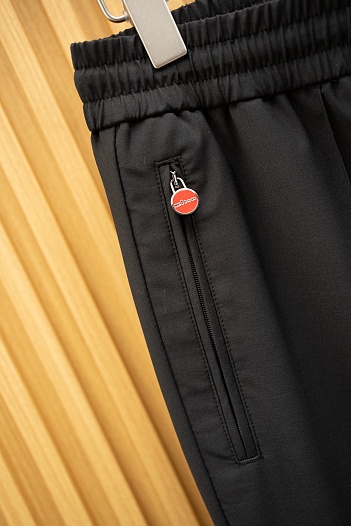 Мужские чёрные брюки Kiton Premium   