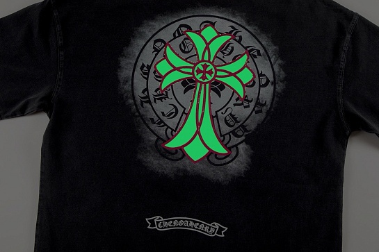 Серая оверсайз футболка Gothic logo