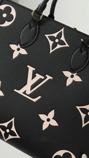 Женская кожаная сумка Louis Vuitton Onthego MM Premium 35x27x14 см   