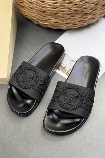 Мужские шлёпанцы Versace Medusa   