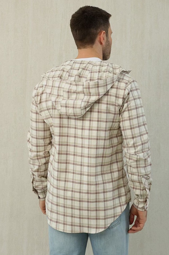 Мужская рубашка Kiton Premium - Beige Chequer