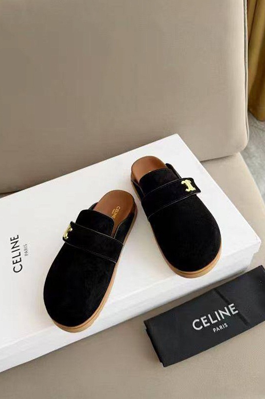Женские замшевые мюли Celine