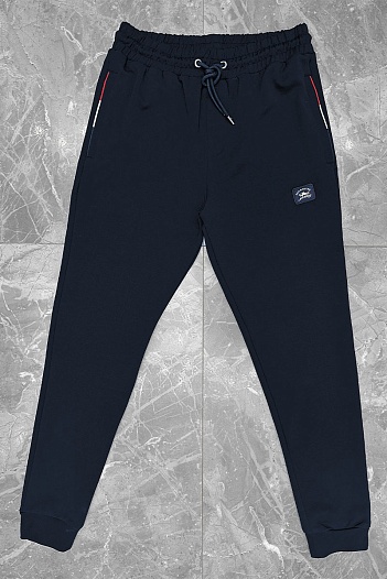 Тёмно-синие спортивные штаны Paul & Shark logo-patch   