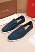 Мужские замшевые лоферы Loro Piana Summer Walk