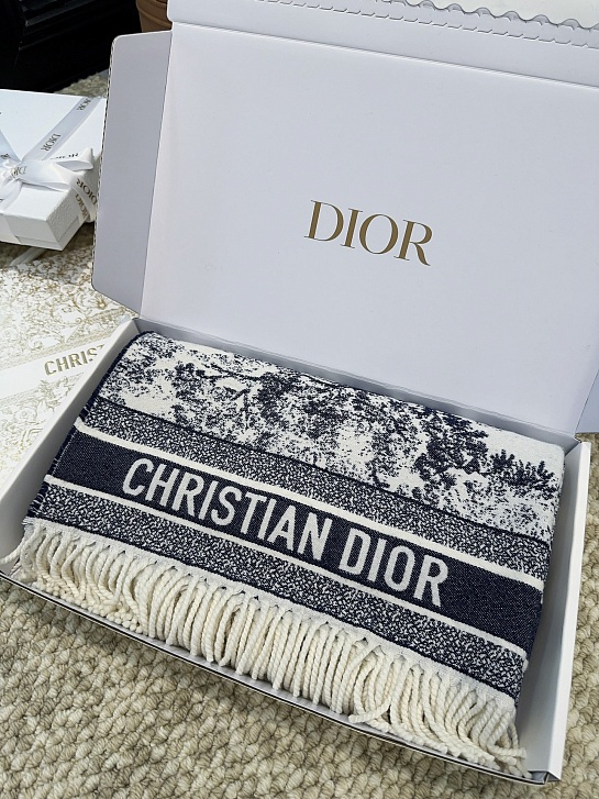 Шарф Dior Toile de Jouy Sauvage premium 140x140 см