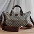 Дорожная сумка Gucci Interlocking G Duffle Bag in Beige 40x25 см