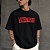 Чёрная оверсайз футболка Vetements world tour
