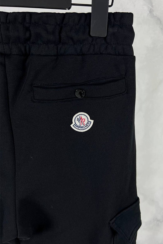 Спортивный костюм чёрного цвета side pocket