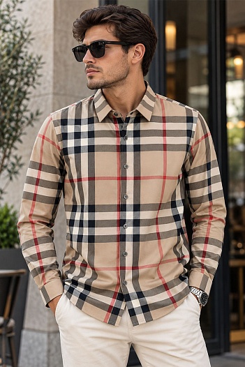 Мужская рубашка Burberry vintage check   
