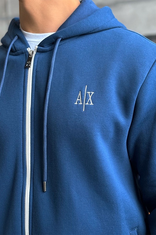 Утеплённая кофта на флисе Armani Exchange - Navy