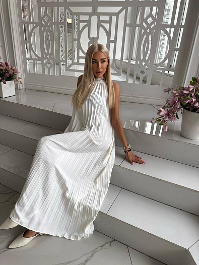 Женское платье Maison Margiela с открытыми плечами   