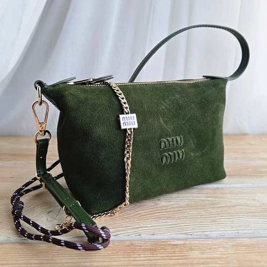 Замшевая сумка MIU MIU 22x14 см   