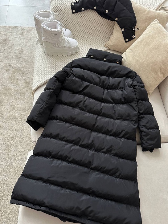 Женская чёрная куртка Prada Premium