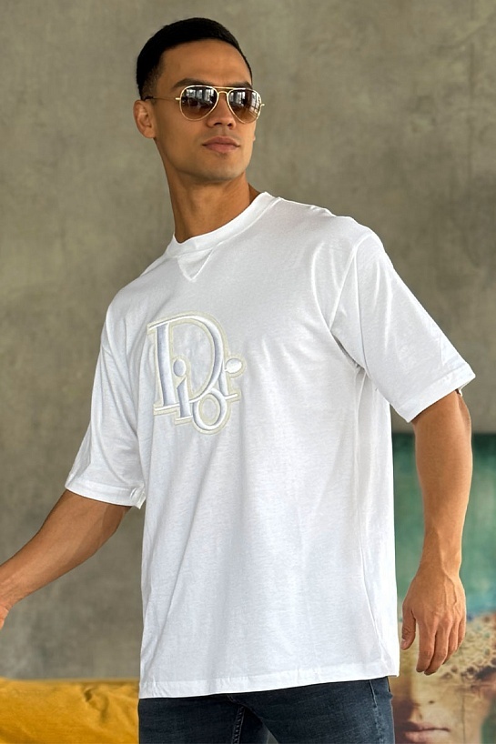 Мужская белая футболка Dior