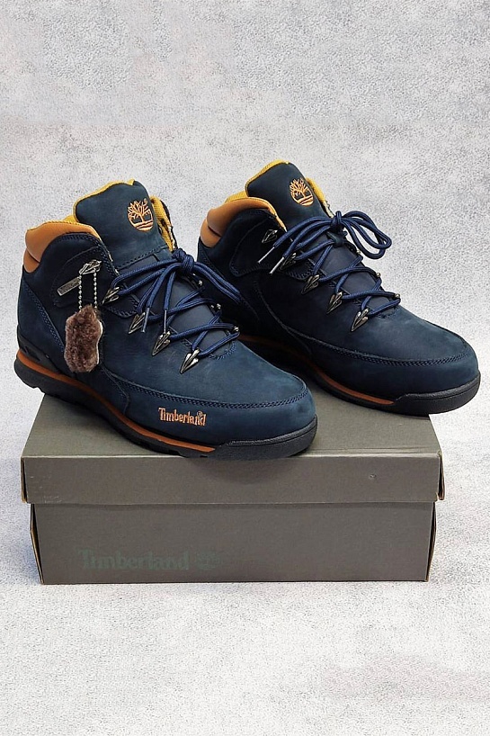 Мужские ботинки с мехом Timberland Euro Rock Hiker - Navy