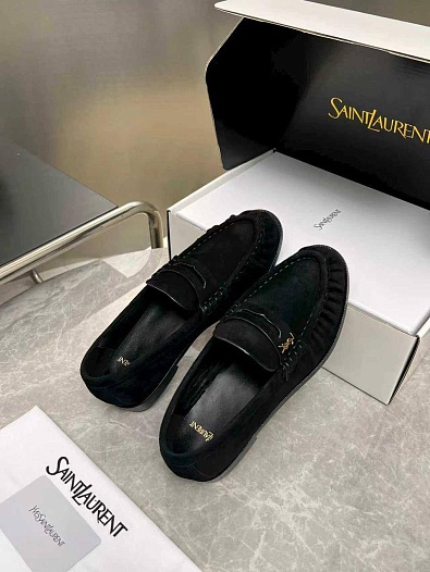 Женские замшевые лоферы Yves Saint Laurent premium    