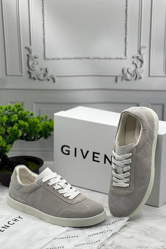 Мужские замшевые кроссовки Givenchy Town - Grey