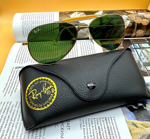 Солнцезащитные очки Ray-Ban Outdorsman - Green / Gold   