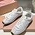 Женские кожаные кроссовки MIU MIU Premium - White