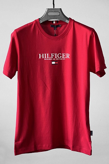 Мужская красная футболка Tommy Hilfiger   