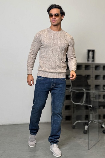 Мужской свитер Loro Piana premium - Light Beige   