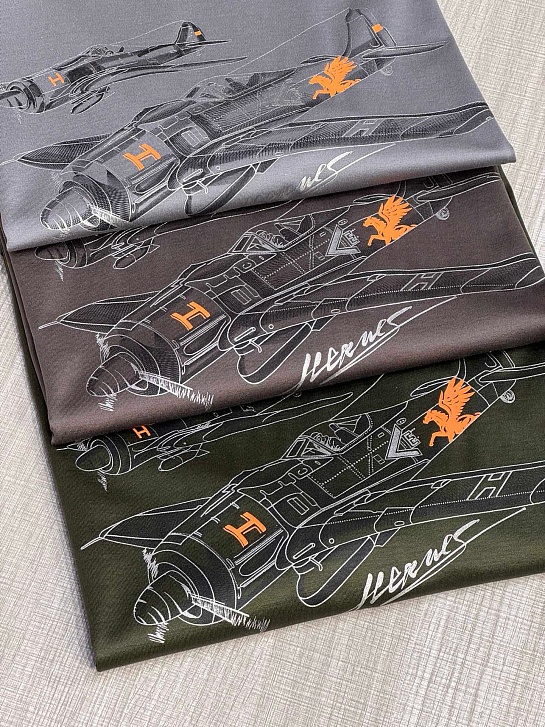 Мужская футболка Hermes Premium - Grey