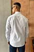 Мужская белая рубашка Hugo Boss logo-embroidered