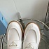 Женские кожаные лоферы Prada Premium - White