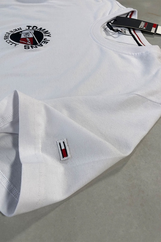 Белая мужская футболка Tommy Hilfiger New York City