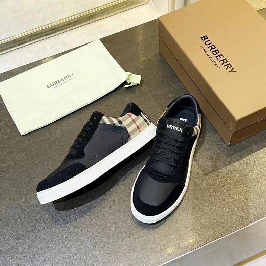 Комбинированные кроссовки Burberry Stevie   