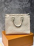 Женская кожаная сумка Louis Vuitton Onthego MM Premium 35x27x14 см
