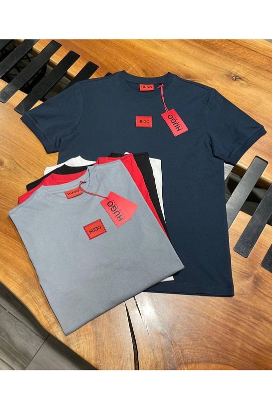 Футболка тёмно-синего цвета Hugo Boss Diragolino