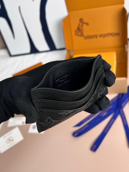 Кожаный кардхолдер Louis Vuitton Premium 11x7x0.5 см
