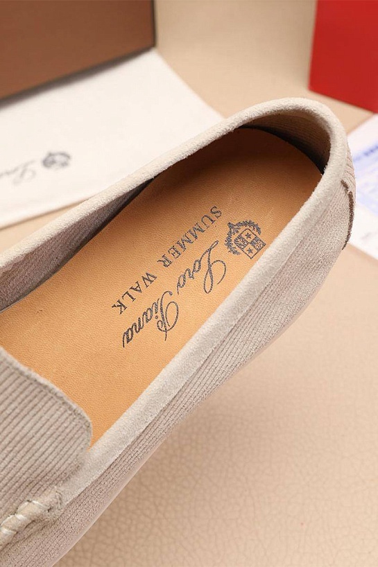 Мужские лоферы Loro Piana Summer Walk - Beige