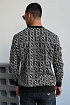 Чёрный джемпер Fendi FF Monogram