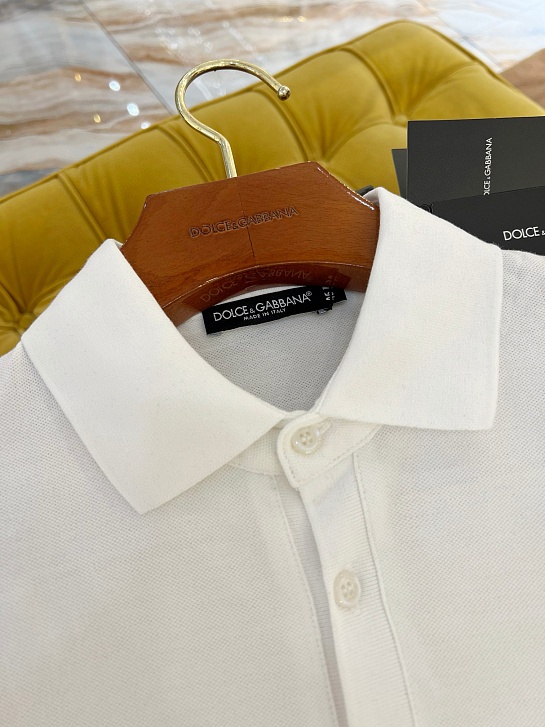 Мужское белое поло Dolce & Gabbana Premium