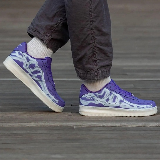 Кроссовки Nike Air Force 1 Low "Skeleton" - Purple