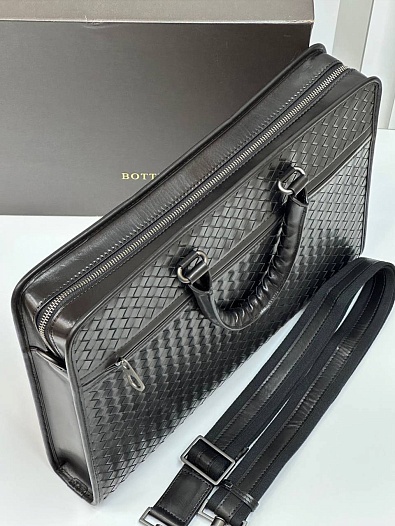Кожаный портфель Bottega Veneta Premium 40x29x7 см   