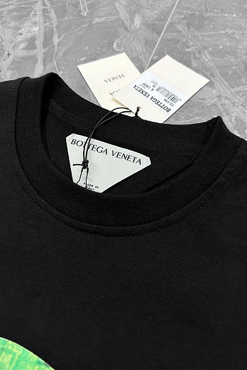 Чёрная оверсайз футболка Bottega Veneta Bear print   