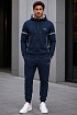 Тёмно-синяя кофта на молнии Hugo Boss