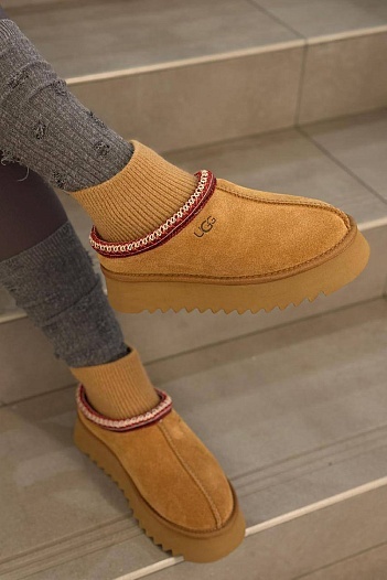 Женские ботинки UGG Classic Mini Cresent - Chestnut   